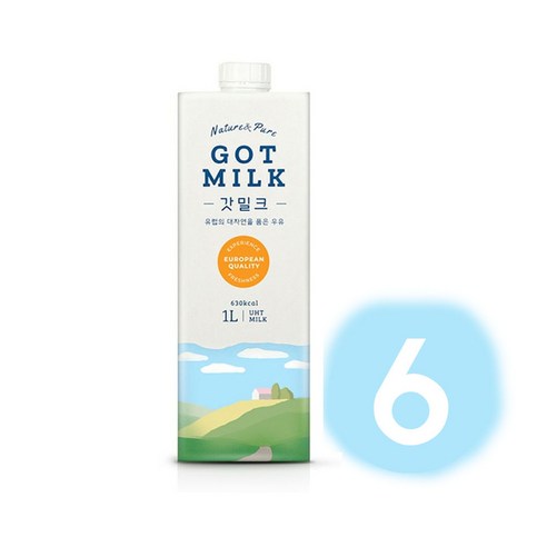 갓 밀크 멸균우유 1L, 6개 – 고품질 우유로 건강을 챙기는 방법