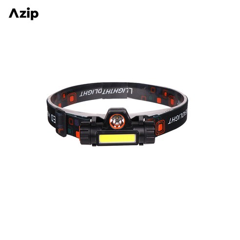 Azip LED 헤드랜턴 충전식 C타입 등산용 캠핑랜턴 캡라이트 낚시렌턴, 2개