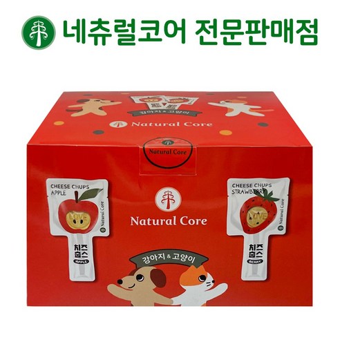 네츄럴코어 치즈춥스 딸기15p+사과15p, 16g, 1개