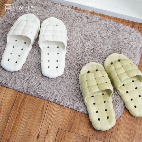 백화상점 EVA 화장실 퀼트 욕실화 미끄럼방지 안미끄러운 슬리퍼 실내화, 라임(여성용), 1개