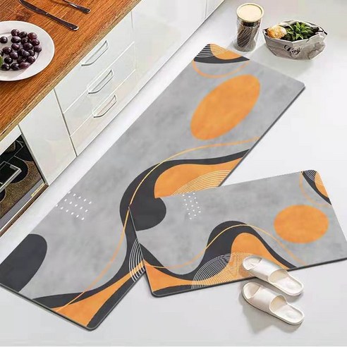 MEIISEO 주방 매트 흡수 예쁜 매트 싱크대 주방 매트, 40*60cm 승진, 간단한