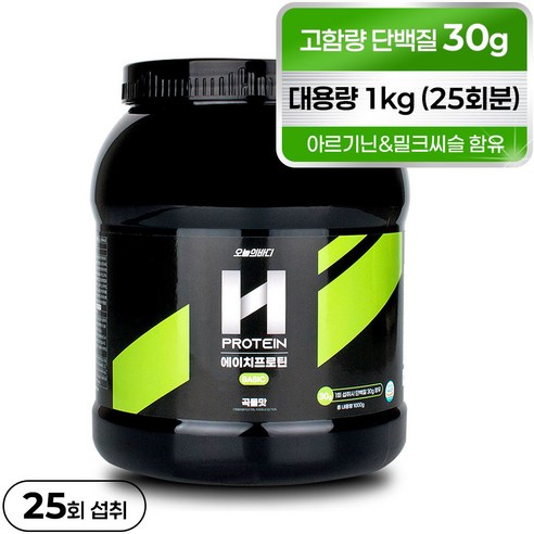 오늘의바디 H프로틴 기본 단백질 보충제 곡물맛 1000g (1kg) 헬스보충식품 오늘의바디 H프로틴 기본 단백질 보충제 곡물맛 1000g (1kg) 헬스보충식품