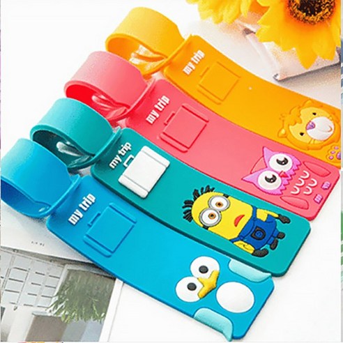 [161]1+1 내 캐리어 한눈에 찾는 캐릭터 네임택, 2개, 캐릭터이름표 캐리어네임택 2p 캐리어고리