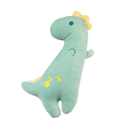 solvregn 차량용 인형 안전벨트 커버 쿠션, 파스텔 그린 공룡, 1개