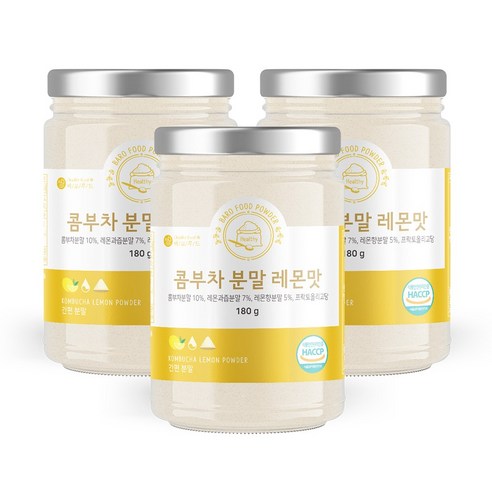 바로푸드 콤부차 분말 레몬맛 180g, 30개입, 3개