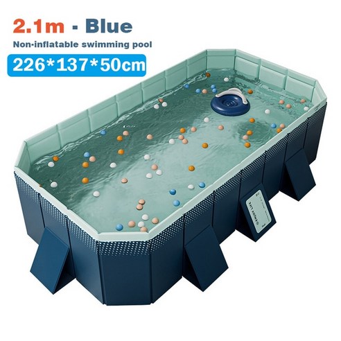 접이식수영장 대형 내마모성 비 팽창식 수영장 여름 야외 실내 게임 선물 3m 2.6m 2.1m, 7.2.6M Green