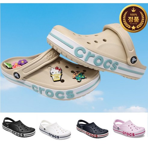 [크록스 코리아 정품] CROCS 바야밴드 클로그 남자 여자 크록스 슬리퍼 + 사시오악세서리