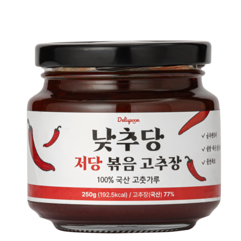 델리스푼 낮추당 저당 볶음 고추장, 1개, 250g