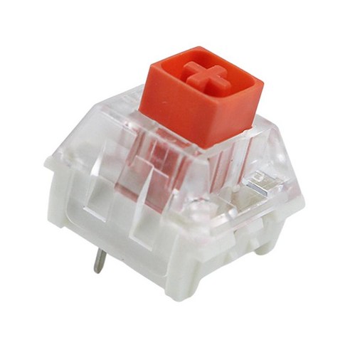 기계식 게임용 키보드용 박스 스위치 3핀 스위치 IP56 SMD 호환 플레이트 장착, 빨간, 0.6x0.6x0.6 인치, 플라스틱