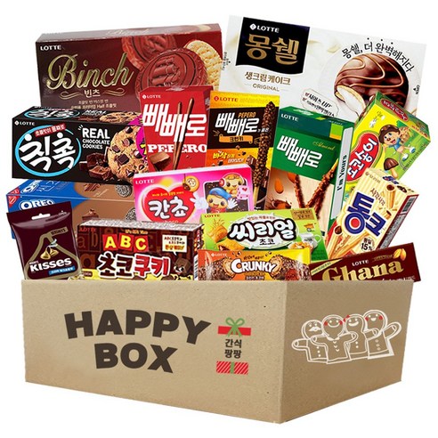으쓱몰 초코 과자 초콜릿 선물세트 할로윈 빼빼로데이 (씨리얼초코+칸쵸+초코쿠키+빼빼로3종+칙촉+통크+초코송이+오레오씬즈초코무스+키세스+크런키+가나초콜릿+2종더)