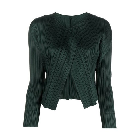 이세이미야케 플리츠플리즈 플리세 효과 크롭 가디건