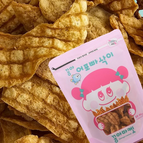 꽁아 어포빠삭이, 80g, 4개