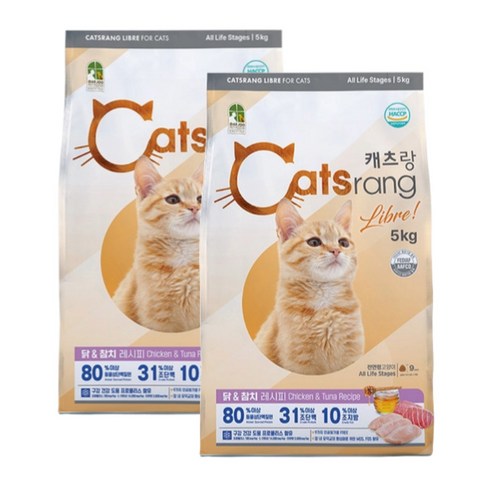 캐츠랑 리브레5kg X 2개 전연령 고양이사료 고양이밥