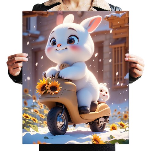 FASEN 액자 보석십자수 캔버스형 DIY 키트 40 x 50 cm, FFN707, 1세트