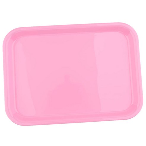 수통 서빙 트레이 멜라민 플라스틱 접시 접시 호텔 레스토랑 직사각형 플래터 S M L XL, 핑크 L, 설명