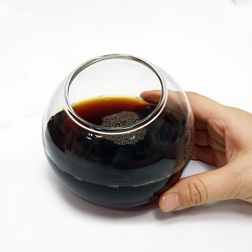 Ball 둥근 요거트볼 디저트컵 내열유리컵, Ball컵 350ml, 4개