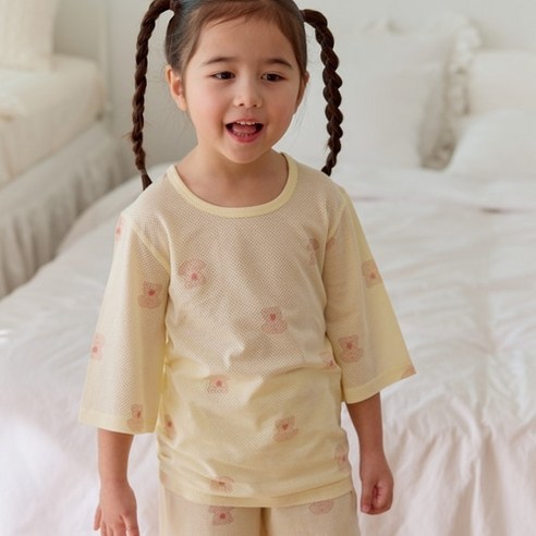 땀 많은 우리 아이, 아이숲 모달메쉬 칠부실내복으로 꿀잠 예약!