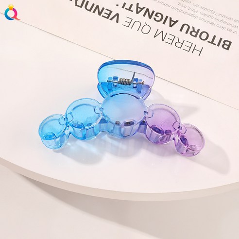 KORELAN 상어 집게 개성 뒤통수 곱슬머리 집게 머리 장식녀 2022