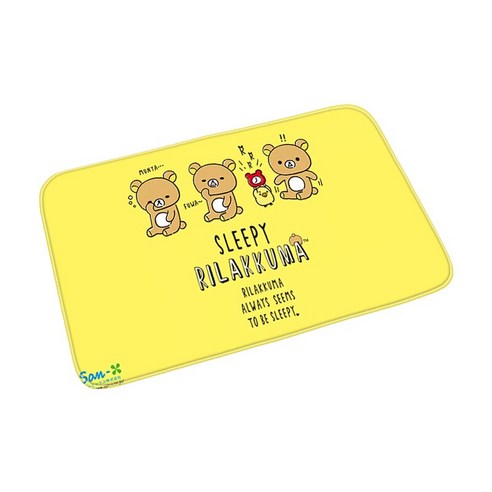 환영 입구 비-슬립 개 고양이 카펫 주방 매트 현대 만화 Rilakkuma 층 매트 홈 장식 복도 발코니 문 매트, 40센치메터x60센치메터, New000505