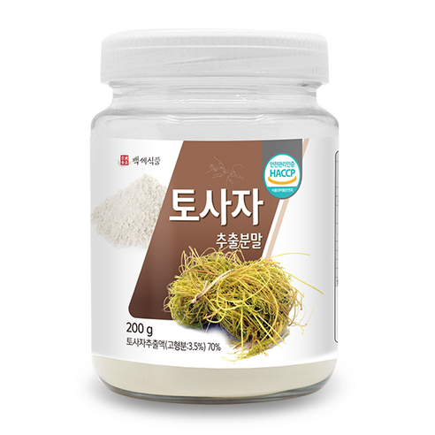 백세식품 토사자 추출분말 200g병 HACCP 인증제품, 3개, 200g, 200g