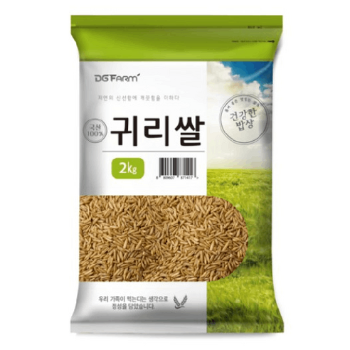 건강한밥상 2023년산 햇곡 국산 귀리쌀, 2kg, 1개