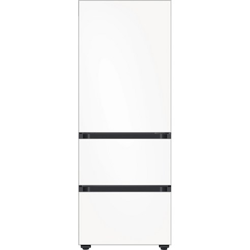 삼성 BESPOKE 김치플러스 3도어 키친핏 냉장고 313L 방문설치, 새틴 화이트, RQ33C74C3W6 
냉장고