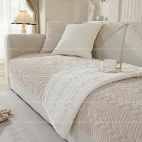 오라이프샵 플라워 극세사 사계절 쇼파패드: 집안의 품격을 한층 높여줄 아이템 4인용쇼파방석