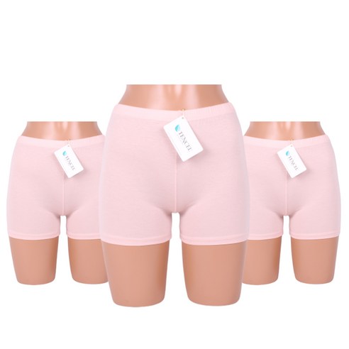 란제리하우스 텐셀 속바지 3P 여성 학생 교복 2부 흰색 검정 스킨 속바지