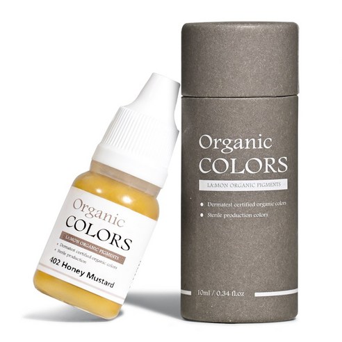 래쉬몬스터 오가닉 수지엠보 색소 아이라인 입술반영구 눈썹문신 스킨커버 10ml, 1개, [엠보 수지] 402 허니머스타드