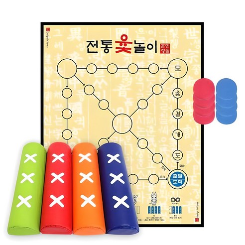 자이언트 중형 윷놀이 세트 39cm, MIX COLOR, 1개