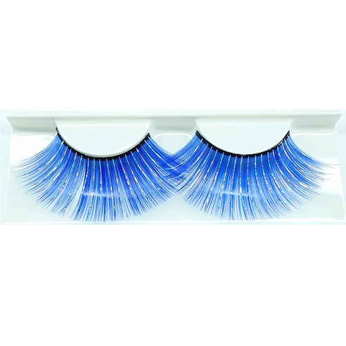MDQ 인조속눈썹 패션쇼 특수분장소품 25mm, 1개, 블루실버