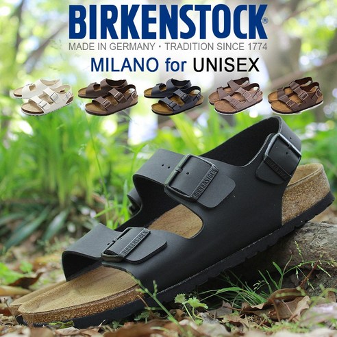 버켄스탁 BIRKENSTOCK 여성 남성 밀라노 샌들 보통 폭 블랙 화이트 브라운 신발 벨트 스트랩 컴포트 캐주얼 여름 강 바다 산 레저 캠프 MILANO 버켄스탁키즈 Best Top5