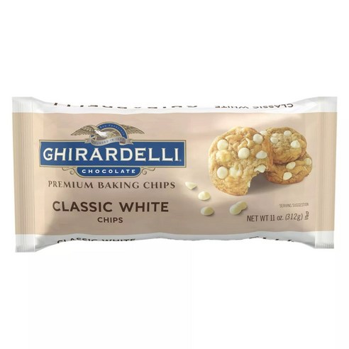 기라델리 프리미엄 베이킹 칩, Classic White Chip, 1개