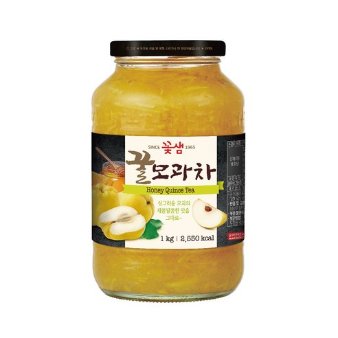 꽃샘 꿀모과차 2kg(1kg x 2병), 1kg, 1개, 2개