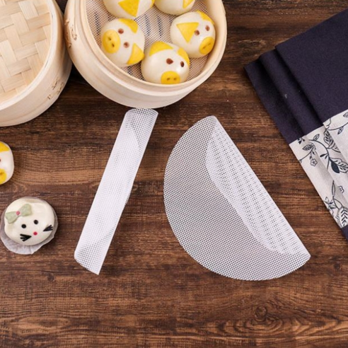 요리를 쉽고 즐겁게 만드는 실리콘 찜기 깔개 시트 푸드메쉬