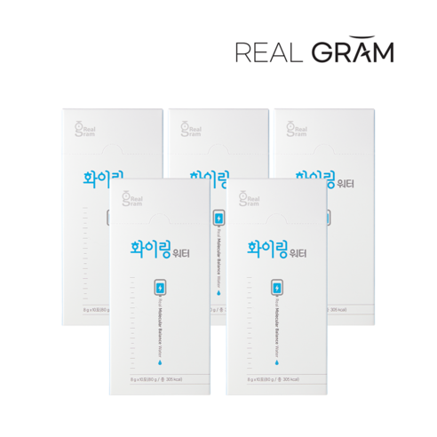 [본사직영] 리얼그램 화이링 비타민 에너지 워터, 80g, 5개