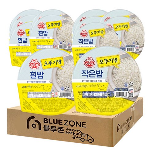 블루존 오뚜기밥 (200g x 6개입 + 작은밥130g x 6개입 1세트), 1세트