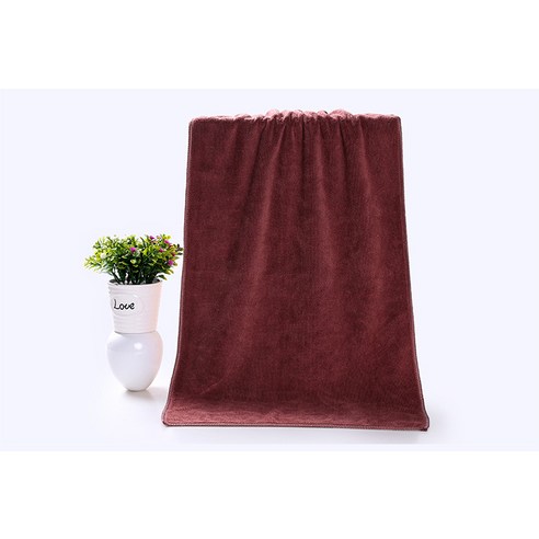 두껍고 강한 흡수 마른 머릿수건 초세섬유 남녀 미용실 이발소 수건, 싱글 54g 30x60, 커피색