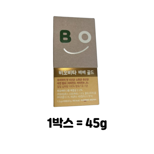 비오비타 일동제약 배배 골드 유산균 30p, 45g, 1개