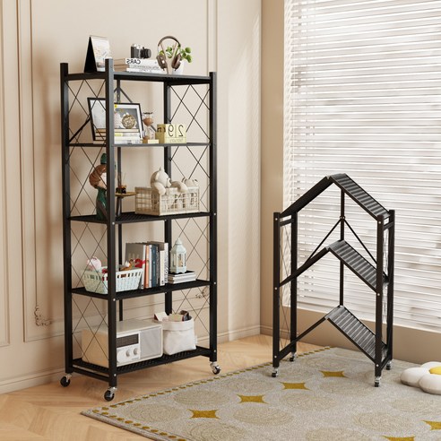 공간 효율을 극대화하는 마법, 에스와이하우스 원터치 접이식 철제 선반 책꽂이선반