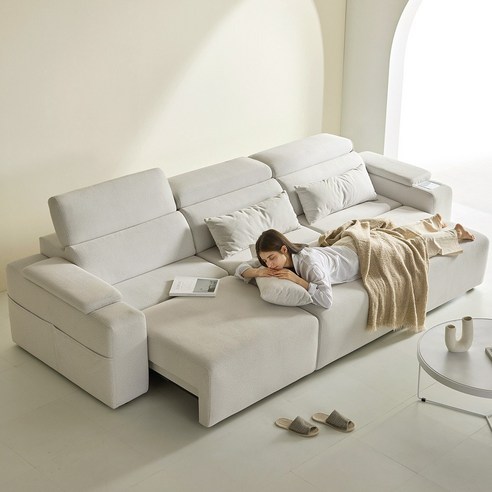 까르엠가구의 우아한 편안함, 4인용 타이보텍스 우퍼형 리클라이너 소파