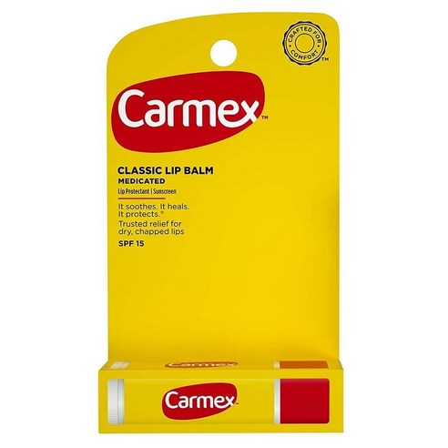 Carmex 클릭스틱 모이스처라이징 립밤 SPF 15 오리지널 4.3g(0.5온스) (5팩), 5개