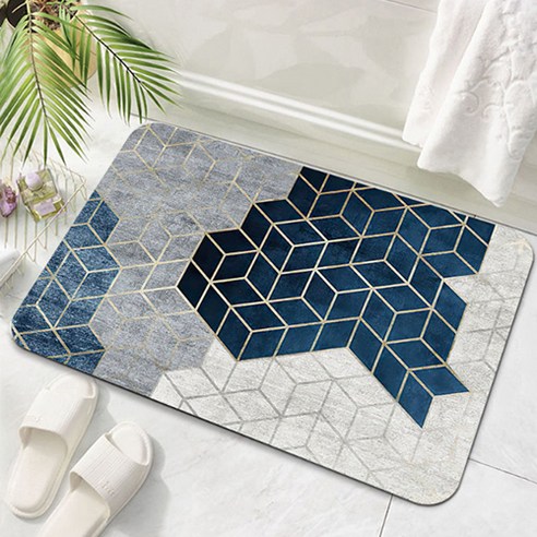 어뮤즈하우스 골드라이너 빨아쓰는 규조토 발매트 40*60cm, 스퀘어_03, 1개