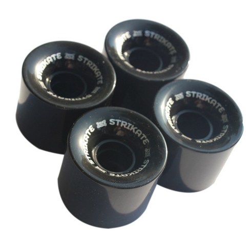 Monland STRIKATE 4 개/대 60X45mm 크루저 스케이트 보드 휠 PU 롱 휠 블랙, 검은 색