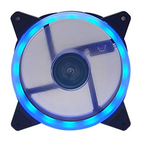 쿨러텍 USB-12025 LED RING BLUE DUO