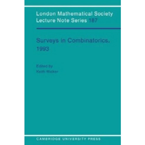 "Surveys in Combinatorics 1993", Cambridge University Press