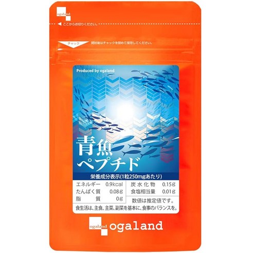 오가랜드(ogaland) 등푸른 생선 펩타이드 (60알 / 약 1개월분) (DHA / 칼슘) 미네랄 순회 건강 서포트 보충제