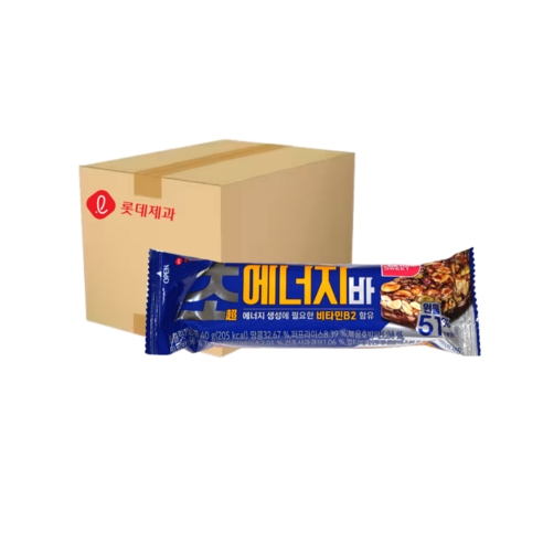 롯데제과 초에너지바 40g x 20개 아침식사대용