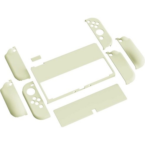 [관부가세포함] PlayVital AlterGrips Nintendo 유기el에 대응용 보호 쉘 조이콘에 인, 앤틱 옐로우
