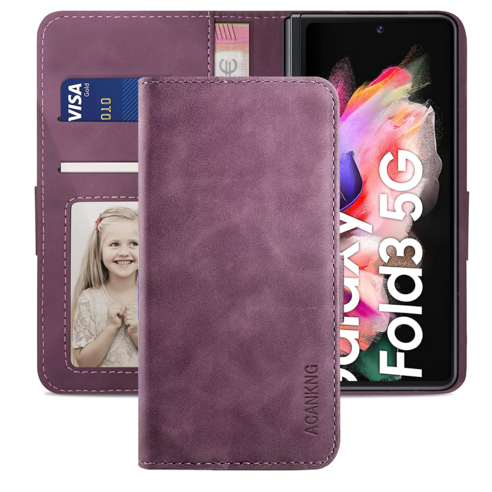 삼성 갤럭시 z폴드4 5G 지갑형 카드수납 다이어리 휴대폰리 케이스 galaxy z fold 4 Leather wallet case 적용